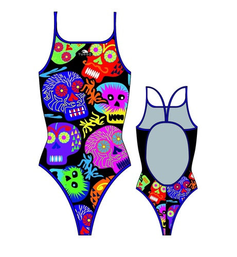 Kids Swim Suit - Halloween Skulls