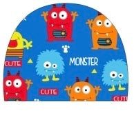 Kids Cute monsters Lycra swimming cap