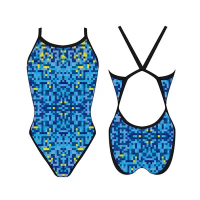 Pixel ladies swimming
