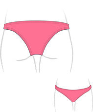 DUAL LAYER KNOTTY BIKINI - Coral (Items sold separately)