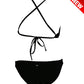 DUAL LAYER KNOTTY ACTIVE BIKINI - Black (Items sold separately)