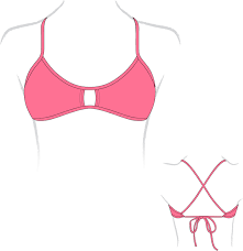 DUAL LAYER KNOTTY BIKINI - Coral (Items sold separately)