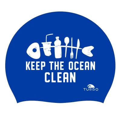Silicone cap - Save the ocean
