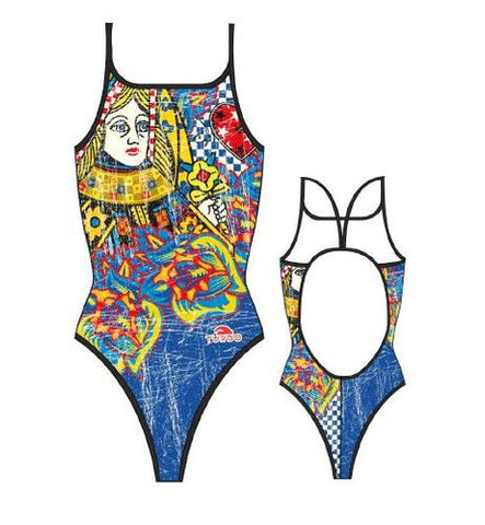 Queen of hearts vintage Swim Suit Women